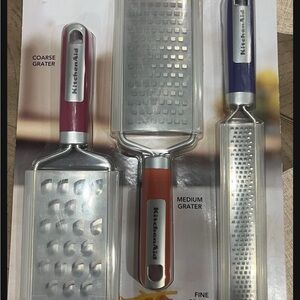 KitchenAid Grater Trio - Red, Orange, Purple